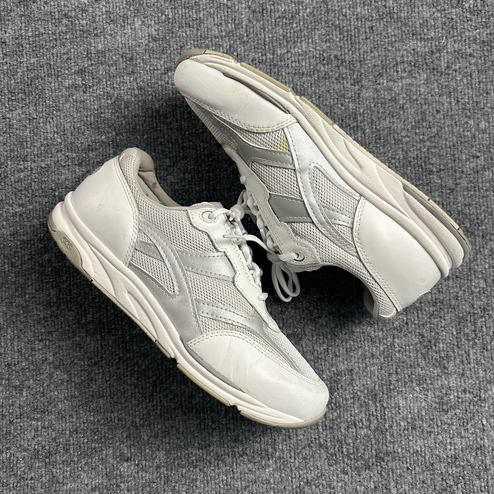 SAS Tripad Comfort Shoes Womens Size 10 W White Leather Walking Sneakers USA